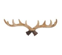 SUPVOX Vintage Antler Decorative Wall Hook Medium Size, Rustic Light-Colored Antler Shape Hanger for Coat, Hat, Key, and Home Wall Mounted Storage in British Style
