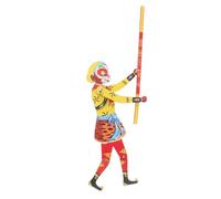 SUPVOX Vintage Chinese Shadow Wooden Monkey King Puppet Traditional Theater for Family Entertainment Safe Material for Learning Centers and Handicraft Classes