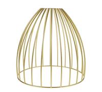 SUPVOX Vintage Golden Metal Birdcage Lampshade D20xh20cm for Pendant Light, Hollow Iron Wire Lamp Shade Suitable for Café and Hotel Ceiling Lighting