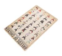 SUPVOX Vintage Metal Wall Craft Knowledge Sign Chicken Encyclopedia Poster Retro Home Decor Decorative Plaque for Kitchen Farmhouse and Shop Display