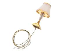 SUPVOX Vintage Miniature Dollhouse Lamp with LED Light Retro Style Tiny Model House Lamp for Doll Furniture Decor Cozy Bedroom and Living Accessory with Detailed Craftsmanship