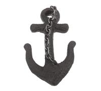 SUPVOX Vintage Nautical Anchor Wall Hook Large Resin Coat and Towel Hanger Rustic Retro Boat Anchor Design for Hallway Beach House Mudroom Storage