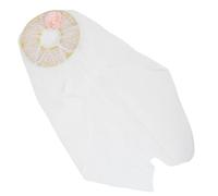 SUPVOX Vintage Oriental Bamboo Cone Hat with Veil, Chinese Style Asian Sun Hat for Women, Handmade Weaving Headwear with Tassel for Wedding, Cosplay, Stage and Outdoor Sun Protection