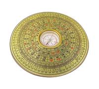 SUPVOX Vintage Portable Alloy Chinese Ancient Compass for Feng Shui and Outdoor Use Design Traditional Markings for Direction and Home Decoration