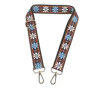 SUPVOX Vintage Printed Banjo Strap Adjustable Shoulder Belt for Mandolin Banjo Players Comfortable Metal Buckle Musical Accessory