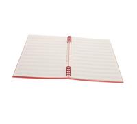 SUPVOX Vintage Red Music Composition Notebook for Detachable Loose Leaf Staff Paper with Narrow Lines Friendly Manuscript Book for Guitar Piano DIY Sheet Music Writing