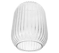 SUPVOX Vintage Ribbed Glass Lampshade Hanging Ceiling Light Shade Lantern-Inspired Shape Easy Maintenance Versatile Fit Minimalistic Interiors