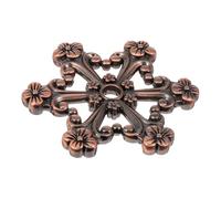 SUPVOX Vintage Zinc Alloy Thread Winding Plate for Cross Stitch, Sewing Thread Organizer and Yarn Bobbin Holder, Embroidery Tool for DIY Needlework and Craft Storage