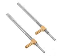SUPVOX Violin Bow Screws Violin Bow Parts 2pcs Metal String Instrument Accessories Head, Sturdy and Easy to Operate, Lightweight for Repair and Replacement