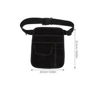 SUPVOX Waitress Waist Pouch Utility Belt with Adjustable Waist and Shoulder Straps, Reusable Apron Money Pouch Organizer for Restaurant Work and Service Staff