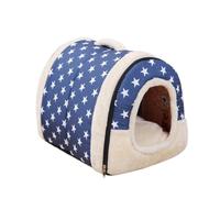 SUPVOX Washable Removable Dog Bed Pet House with Super Cute Star Design Cloth Material Suitable for Car and Travel outside Providing Warm Comfortable Nest