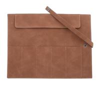 SUPVOX Watch Band Organizer Roll Pouch Coffee Color PU Leather Travel Strap Holder for Business Trips and Sports Accessories