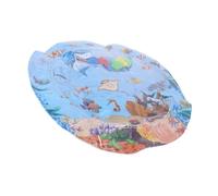 SUPVOX Water Sensor Play Mat for Pets and Thickened Sensory Mat for Cats and Dogs Non Slip Cooling Play Area Shark Design