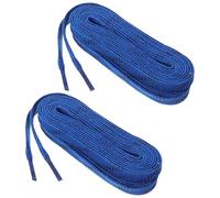 SUPVOX Waxed Hockey Skate Laces Blue Sports Shoelaces for Ice Hockey Skates and Ski Shoes High Strength Low Temperature Resistant Decorative Shoe Strings