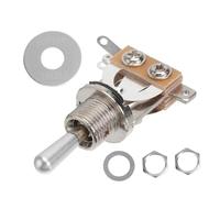 SUPVOX Way Toggle Pickup Selector with Treble Washer Ring for Electric Guitar Silver Knob for Enhanced Tone Control Compatible with Lp Guitars Includes Knurled Mounting Nut