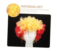 SUPVOX Wear-resistant Afro Wig Portable Clown Hair Party Clown Wig for England Fans