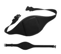 SUPVOX Wear-Resistant Fitness Instructor Mic Waist Belt Pouch Adjustable Microphone Carrier Bag for Workout and Aerobics with High-Grade Material Stylish and Minimalist Design in Black