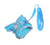 SUPVOX Wear Resistant Kitten Harness and Leash with Reflective Strips Lightweight and Comfortable Cat Vest for Small Cats Easy to Put and Escape Xxs