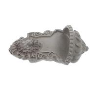 SUPVOX Weatherproof Resin Mini Wall Decor Lion Head Outdoor Garden Ornament for Dollhouse Miniature Craft Accessory Vintage Style Mini House Decoration for DIY Creative Scenes