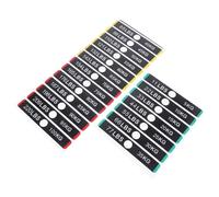 SUPVOX Weight Label Stickers Set with Pinholes for Gym Equipment Weights 5-100kg Self-Adhesive Sturdy 119x18mm for Fitness Machines and Strength Training