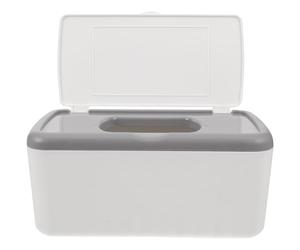 SUPVOX Wet Wipes Holder Tissue Box Cover, Plastic Dustproof Lid Large Capacity Storage Case for Wet and Dry Wipes, Home Office Desktop Tissue Organizer