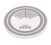 SUPVOX White Acrylic Calibration Disc for Vinyl Record Player Angle Adjustment and High Performance, for Accurate Speed Testing and Phonograph Needle Adjustment in Vinyl Record Playback