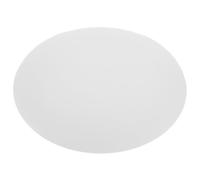 SUPVOX White Frosted Glass Globe Shade 150mm Flat Oval Replacement Lamp Globe for Ceiling Pendant Light and Wall Sconce with Mounting Hardware for Indoor Bedrooms