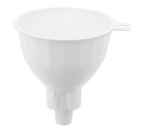 SUPVOX Wide Mouth Kitchen Funnel Liquid Transfer Tool for Oil and Wine Separation White Plastic Cooking Funnel with Large Spout for Bottles and Jugs