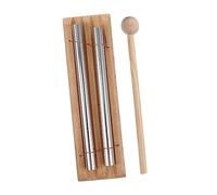 SUPVOX Wind Chime Music Percussion Instrument for Kids Educational 2-Tone Tabletop Chime Mallet for Meditation Yoga and Classroom Activities