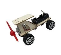 SUPVOX Wind Powered Car Model DIY Educational Vehicle Kit for Students Science Experiment Hand Learning Building