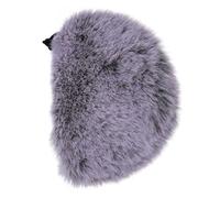 SUPVOX Windproof Microphone Foam Cover with Drawstring, Portable Grey Mic Filter Sleeve for Large Condenser Microphones, Fabric Mic Protector for Noise Reduction and Dust Protection