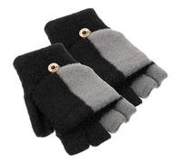 SUPVOX Winter Wool Fingerless Gloves for Women Knitted Warm Half-finger Riding Gloves with Flexible Comfortable Fit Soft Texture for Outdoor Activities and Gaming in Cold Weather