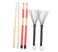 SUPVOX Wire Brush Drum Stick Set for Drummer Bundle Brush for Drum Kit for Drumming Accessories