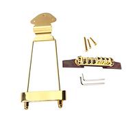 SUPVOX Wire Plate Ball Piano Golden Made of Rosewood Designed for Jazz Guitar Playing Scenarios Featuring Height Adjustable Tailpiece for Archtop Guitars