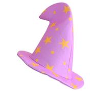 SUPVOX Women Purple Felt Witch Hat Wide Brim Decorative Halloween Costume Accessory for Parties and Cosplay