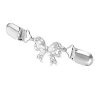 SUPVOX Women Sweater Clip Cardigan Clip Elegant Bow-Shaped Alloy Collar Clasp for Holding Sweaters Together and Securing Shawls at Home Or Office