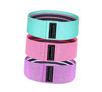 SUPVOX Womens Yoga Resistance Bands Strength Training Straps for Flexibility Muscle Toning Stretching Exercise Belts in Assorted Pink Purple Green