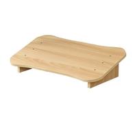SUPVOX Wood Footrest Stool for Office Desk, Small Slant Design Pinewood Foot Support Tool for Study and Piano, Household Ergonomic Feet Rest Under Desk