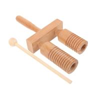 SUPVOX Wood Guiro Percussion Instrument for Educational Musical with Sound Wood Material for Early Childhood Development and Indoor