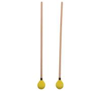 SUPVOX Wood Handle Yarn Wrapped Xylophone Mallets Intermediate Level Yellow Percussion Sticks for Marimba Glockenspiel Practice