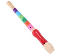 SUPVOX Wood Soprano Descant Recorder Flute Musical Instrument for Beginners and Adults Accurate Tone Easy to Play Hand Coordination Practice Random Color Random Color