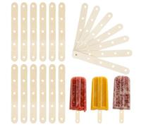 SUPVOX Wood Waxing Sticks 100Pcs Pre-Drilled Holes for Creative Cake Pop Moulds and Outdoor Picnic Crafts