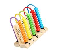 SUPVOX Wooden Abacus Educational for Counting Beads Math Learning Tool for Boys Engaging Calculation Rack to Develop Early Math Skills