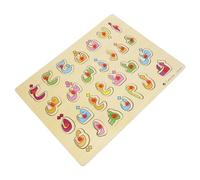 SUPVOX Wooden Arabic Alphabet Puzzle Board for Kids 1 Set Early Educational Toy for Toddlers Engaging Logic Puzzle for Preschool Learning Colorful Letter Blocks