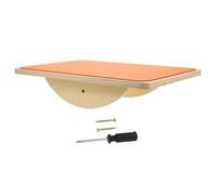SUPVOX Wooden Balance Seesaw Plate for Orange Sensory Training Board for Childrens Coordination and Balance Development Educational Yoga Plaything