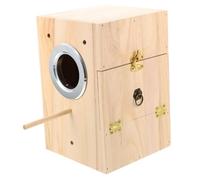 SUPVOX Wooden Bird Nesting Box for Budgie Chicken Accessories Canary Nesting Material Bird Breeding Box House Incubator Accessories