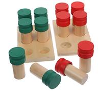 SUPVOX Wooden Box Learning Montessori Sensory Grasping and Smell Sense Bottle for Fine Motor Skills Development Educational Play