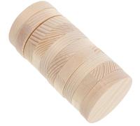 SUPVOX Wooden Chips and Wood Slices for Crafts, 10Pcs Pine Round Discs 5Cm X 1Cm, DIY Photo Props and Handmade Decorations for and Boys