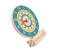 SUPVOX Wooden Clock Toy for Boys and Girls 1 Piece Educational Number Clock Puzzle Cognitive Learning Tool for Toddlers and Children