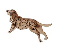 SUPVOX Wooden Dalmatian Puzzle Model DIY Educational Craft for Adults Enhance Fine Motor Skills Cognitive Development Unique Decorative Item for Home Office